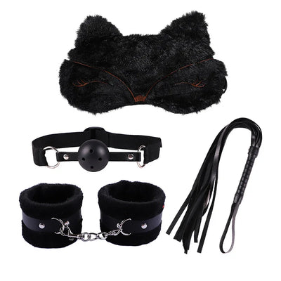 Black Exotic Sex Products For Adults Games Bondage Set BDSM Kits Handc