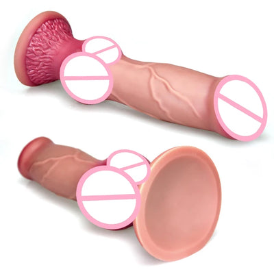 Animal Giant Soft Penis Big Knot Dog Dildo with Powerful Suction Cup A